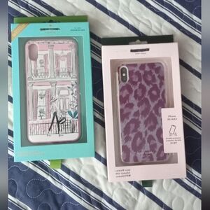 kate spade Pink and Purple iPhone XS Max Case Set